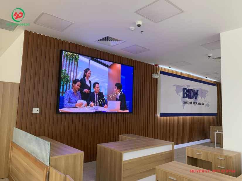  Lắp đặt màn hình led nhà - BIDV chi nhánh Bình Chánh