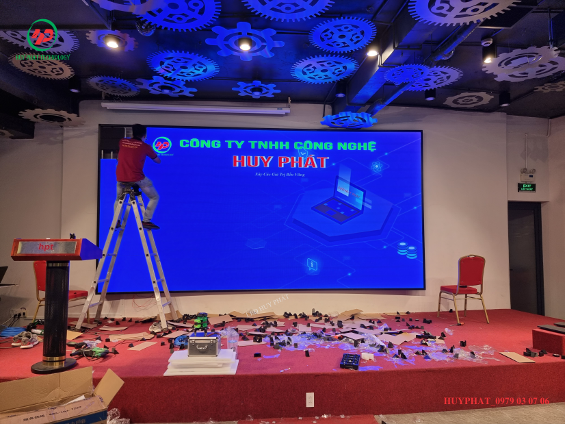  Màn hình led hội trường -Lắp đặt màn hình led P2 tại khu công nghệ cao Tp Thủ Đức