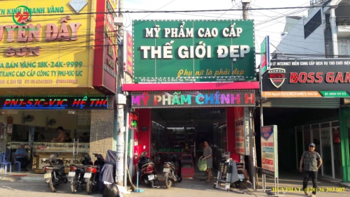 Bảng điện tử P10 full màu - Mỹ Phẩm Thế Giới Đẹp quận Bình Tân | 