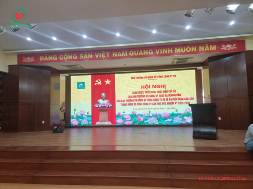 Màn hình led hội trường - Tổng Công ty 28 | 